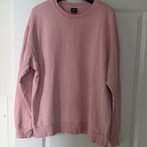 Zara Men's Soft Pink Crewneck Sweater
